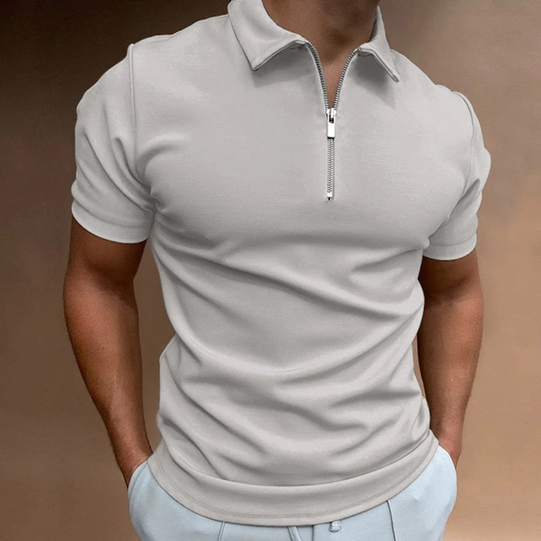 THE LUCENTE ZIP POLO