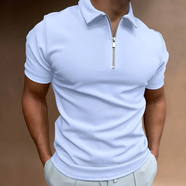 THE LUCENTE ZIP POLO