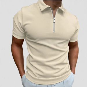 THE LUCENTE ZIP POLO