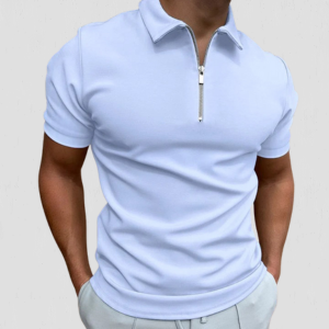 THE LUCENTE ZIP POLO
