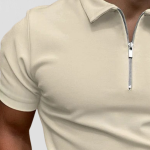 THE LUCENTE ZIP POLO
