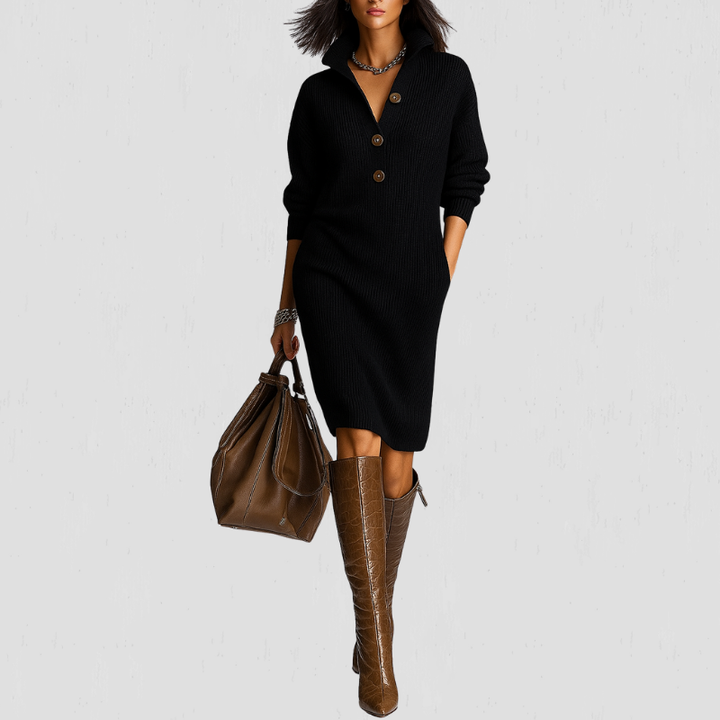 Liva | Warm Gebreide Jurk