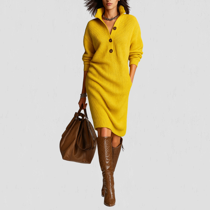 Liva | Warm Gebreide Jurk