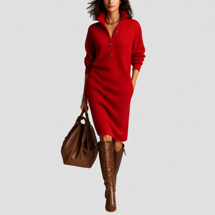 Liva | Warm Gebreide Jurk